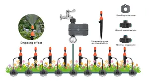 Sistema de riego inteligente para jardín, WIFI automático/Zigbee, temporizador de agua, controlador de riego, Kit completo de riego por goteo automático DIY