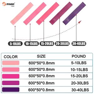 Bandes élastiques TPE en promotion, mini boucles, lot de 5, pour squats, fessiers, cuisses, gym, yoga et entraînement. - Product Image 4