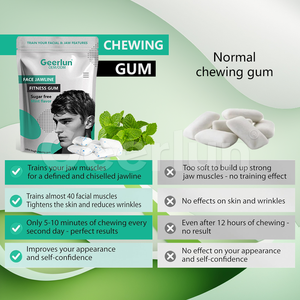 Grosir bebas gula 15X keras kuat kebugaran permen karet melatih wajah rahang otot rahang mengunyah permen karet - Product Image 5