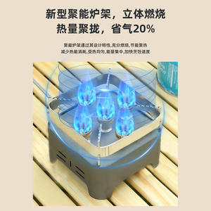 Estufa de Gas Portátil Buerk Mini Five Star para 3-5 Personas, Cocina de Camping para Exteriores, Uso en Altitud, con Encendido - Product Image 3