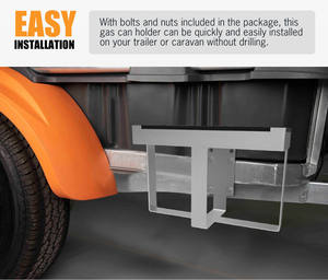 Acier galvanisé résistant à la corrosion solide remorque de <span class=keywords><strong>bateau</strong></span> camping caravanes Jerry support de bidon de gaz sans perçage - Product Image 2