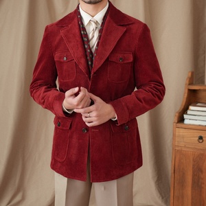 <span class=keywords><strong>Veste</strong></span> <span class=keywords><strong>de</strong></span> <span class=keywords><strong>chasse</strong></span> <span class=keywords><strong>en</strong></span> <span class=keywords><strong>velours</strong></span> <span class=keywords><strong>côtelé</strong></span> vintage <span class=keywords><strong>de</strong></span> haute qualité pour l'automne et l'hiver - Product Image 3