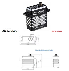 Servo numérique étanche 48 kg 62 kg de couple, moteur sans noyau haute vitesse 6V 8.4V pour robot, camion monstre RC, planeur RC, gouvernail - Product Image 3