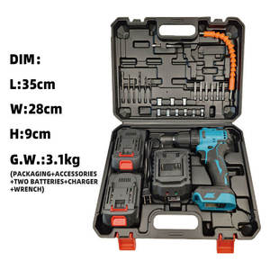 Taladro Eléctrico Inalámbrico de Impacto de Alta Calidad de 18V <span class=keywords><strong>24V</strong></span>, Herramienta Eléctrica Portátil de 10 mm con Batería de Iones de Litio de Grado Industrial de 20V - Product Image 2