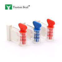 Scellé de câble de sécurité en plastique PC transparent de haute qualité YTMS007 pour compteur d'eau numéroté, avec logo personnalisé