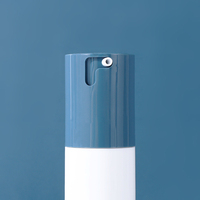 Flacon pompe sans air rond en PP de 15 ml, 30 ml, 50 ml, 100 ml, personnalisé, écologique, réutilisable, pour sérum et lotion, avec impression sérigraphique