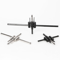 Perceuse circulaire pour trous de bois de Type avion, 19 pièces, forets réglables, 120/200/300mm, outils pour le travail du bois sans fil