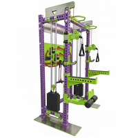 Station d'entraînement multifonctionnelle équipée d'une machine Smith standard et d'un rack de musculation robuste pour les entraînements de musculation