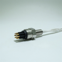 Connecteurs de câbles Ethernet submersibles étanches RUITAIER, série micro circulaire pour eaux profondes 7000m, connecteur mâle traversant MCBH8M