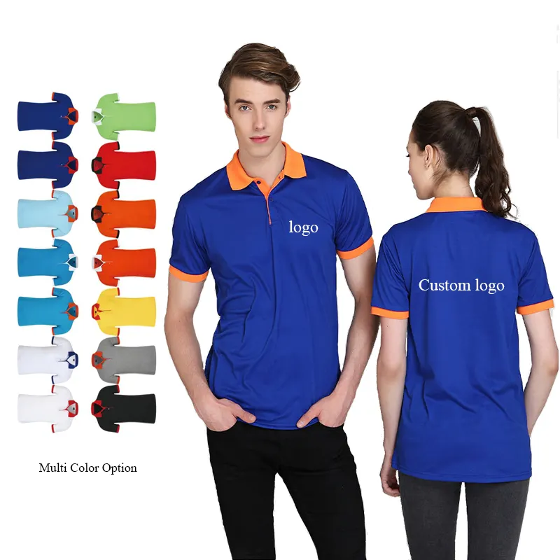 Yazlık t-shirt erkek örme özelleştirilebilir t-shirt rahat nakış kazak hem erkekler hem de kadınlar için çok renkli seçeneği