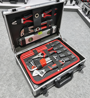 Ensemble d'outils en aluminium de haute qualité, 111 pièces, boîte d'outils à main, kit d'outils professionnels, ensembles d'outils automobiles