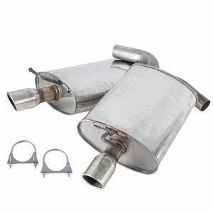 Système d'échappement de voiture en acier inoxydable 409, épaisseur 1,2 mm, finition noir mat, silencieux d'échappement pour Ford Explorer 2011-2016, tuyaux d'échappement - Product Image 2