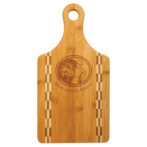 Abd yerel stok ücretsiz kargo 13 1/2 "X 7" kürek şekilli çevre dostu bambu kesme tahtası ile kasap kesme tahtası kakma için mutfak - Product Image 6