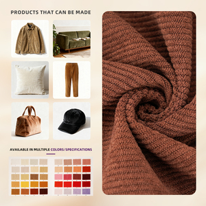 8 Wale Vải To Sợi 100% Polyester 280gsm <span class=keywords><strong>Sofa</strong></span> Đệm & Trang Phục Vải Không Đàn Hồi Áo Sơ Mi Quần Áo Khoác Túi Hat - Product Image 1