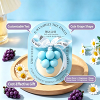 Savon en fil d'aromathérapie exclusif pour le commerce extérieur, parfum raisin et fraise cristallin, savon de bain souvenir à parfum longue durée