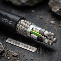 Câble d'alimentation portable blindé rond de qualité arctique SHD-GC pour l'exploitation minière 15 kV -60 ° Câble minier résistant au froid EPR CPE Ground Check