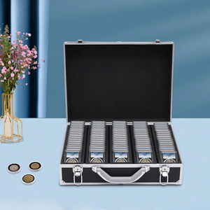Estuche de Aluminio Negro con Capacidad para 100 Soportes para Monedas PCGS NGC - Product Image 4
