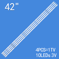 4pcs/set untuk Lampu Latar TV LCD 42 inci JL.D420A1235-081BS-M 42D3AS10CX77210 SUNNY SN042DLD12AT050 3v 2w