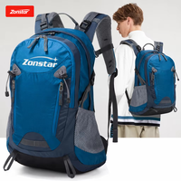 Sac à dos randonnée unisexe 35L, grande capacité nylon, trekking trail running extérieur, sac sport polyvalent, cadeau