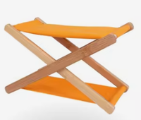 GARIDA Chaise de plage en bois pour l'extérieur Appui-tête pliable pour le camping en bois pour le voyage Oreiller de plage confortable GCFH-001
