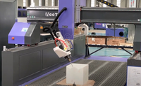 Grande taille 4 axes 3d CNC Polystyrène mousse Ceaving ATC CNC routeur planche de surf façonnage Machine 4 axes travail du bois ATC CNC routeur 1325