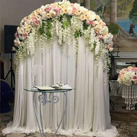 Wintina Kit de cadre de rideau et tuyau carré en aluminium réglable portable pour les décorations d'arc de mariage en gros disponible