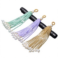 Pendentifs à pampilles en perles de plastique de style vintage, accessoires faits à la main, bijoux traditionnels de style chinois, breloques de sac DIY, broche