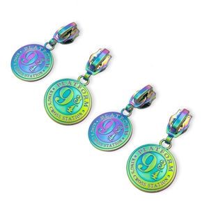 สินค้าขายดี สีรุ้งแบบกำหนดเอง/สีรุ้งแบบด้าน # ตัวดึงซิปโลหะไนลอน 5 ชิ้นสำหรับเสื้อผ้าหรือกระเป๋า - Product Image 2