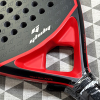 Raquette de padel en fibre de carbone durable et personnalisable de haute qualité avec EVA souple de 38 mm pour le sport et le paddle (ODM/OEM)
