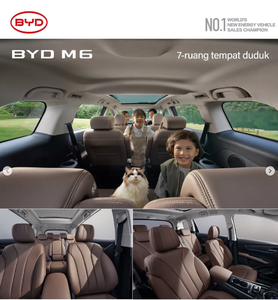 سيارة كهربائية BYD <span class=keywords><strong>M6</strong></span> EV بمقود على اليمين، سيارة MPV جديدة، سيارات كهربائية رخيصة، سيارات بمقود على اليمين - Product Image 5