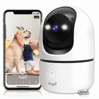 Caméra IP PTZ Tuya avec vision à 360° °   Caméra de surveillance AI rotative avec détection de mouvement, vision nocturne, stockage cloud et appel en un clic pour la maison