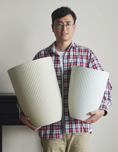 P447 Jardinières décoratives hautes en plastique pour plantes d'intérieur, pots à fleurs de grande qualité, légers, pour hôtel - Product Image 4