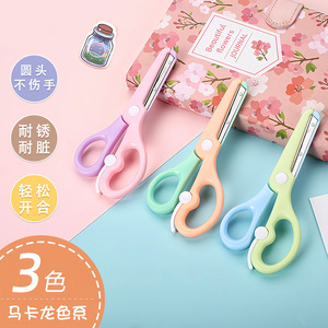 Tijeras de Seguridad para Niños, Precio al por Mayor, Tijeras Rectas para Niños, Mango de Plástico, Punta Redonda, para Diestros, para el Aula, la Escuela y el Hogar - Product Image 2