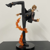 Figurine Anime GK : Statue de Personnage aux Jambes enflammées pour One Piece, Ornement de Bureau en PVC, Décoration de Boîtier PC, Modèle de Collection, Cadeau, Vente en Gros
