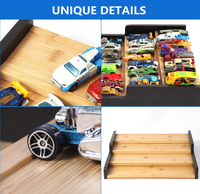 Jouet en bois support de voiture support bureau 36 modèle voiture affichage organisateur pliable jouet voiture étagère de rangement
