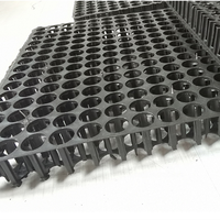 Haute qualité 3 cm haute résistance verticale 150t tapis de cellule de vidange pour parc Top vente pelouse artificielle et gazon pose de Drainage en plastique