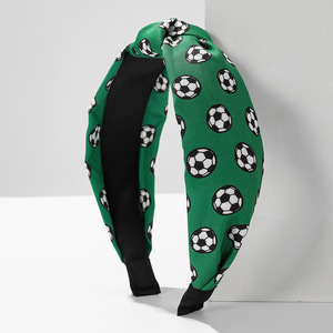 Fascia per Capelli da Calcio per Donne, Fascia Annodata Sportiva, Antiscivolo, Larga, Accessorio <span class=keywords><strong>Moda</strong></span> per Capelli - Product Image 3