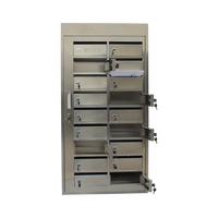 Boîte aux lettres extérieure en acier inoxydable pour appartements, boîte aux lettres commerciale pour bâtiments modernes, pour l'utilisation de journaux