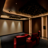 Ensemble de traitement acoustique professionnel, panneaux d'absorption acoustique en polyester de couleur personnalisée pour salle d'enregistrement et salle de conférence
