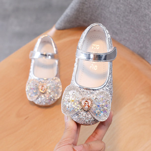 Chaussures pour enfants, chaussures de princesse brillantes avec strass, chaussures pour bébés filles pour les fêtes et les mariages - Product Image 2