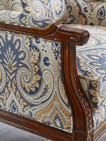 Fauteuil lounge en bois massif, fauteuil rembourré pour salon, fauteuil inclinable minimaliste vintage pour chambre à coucher, chaise de visiteur de bureau