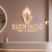 Enseigne de salon de beauté personnalisée, enseigne rétroéclairée par LED, enseigne murale extérieure personnalisée, logo d'entreprise 3D, enseigne en métal acrylique LED pour la décoration de boutique