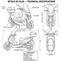 Nouveau Scooter à Essence 50CC Refroidi par Air pour Adultes Euro 5, Vitesse Maximale de 45 km/h (Modèle 2026)