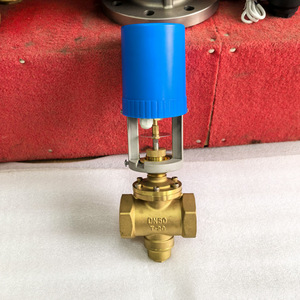 Tỷ lệ không thể thiếu cân bằng năng động van điều khiển lưu lượng điện 2way 3Way điều hòa không khí HVAC hệ thống Brass 1inch Điều chỉnh loại - Product Image 2