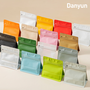 Sachet d'emballage pour thé, sac refermable, forme octogonale, capacité d'un jin avec feuille d'aluminium, pour grains de café et thé Pu'er - Product Image 1