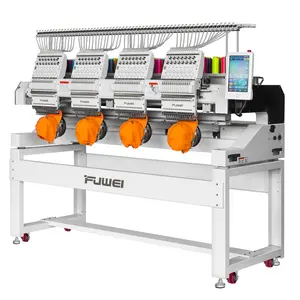 FUWEI Industrial Automatic Hat 4 Head Computer Embroidery Machine For Sale