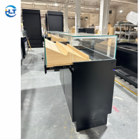 Comptoir de présentation en verre pour magasin de téléphonie mobile, ensemble de tables d'expérience |   Imperméable, écologique, recyclable, durable, personnalisé en usine, complet