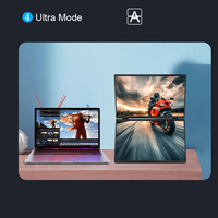 Moniteur LCD portable 15,6 pouces avec panneau IPS HD mini multi-extension, Full HD 60Hz, support polyvalent pour ordinateur portable, écran mobile