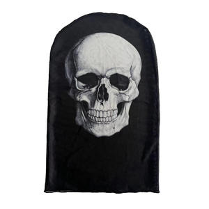 Halloween Totenkopfmaske, Gruselige Skelett-Geistermaske mit Vollgesichtsschutz, Sturmhaube für Halloween-Kostüm, Motorradfahren und Radfahren in Schwarz - Product Image 6