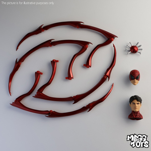 Nuova Action Figure in PVC di Spider-Man, Giocattolo Decorativo a Tema Militare Nero e Rosso, Personaggio <span class=keywords><strong>Supereroe</strong></span> - Product Image 5